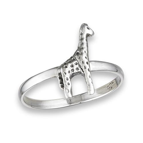 Sterling Silver Small Giraffe Ring