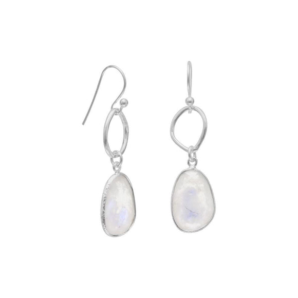 Sterling Silver Elegant Moonstone Earrings