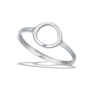 James Charlie Jewerly Sterling Silver Small Open Circle Ring