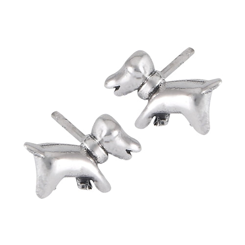 Solid Sterling Silver James Charlie Jewlery Dog Studs