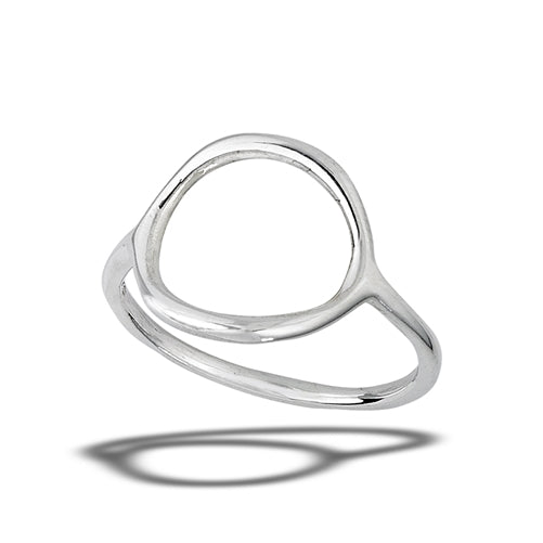 James Charlie Jewelry Sterling Silver Big Circle Ring
