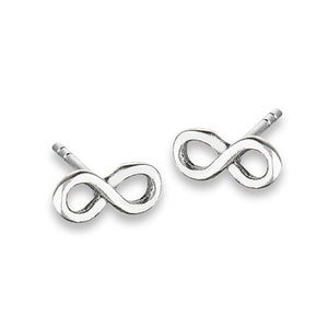 Sterling Silver Infinity Symbol Studs