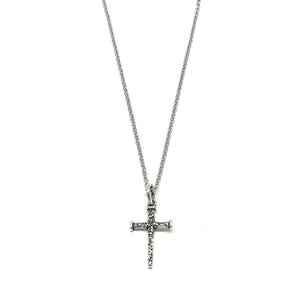 Sterling Silver Nail Cross Necklace