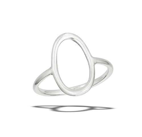 James Charlie Jewelry Sterling Silver Big Oval Ring
