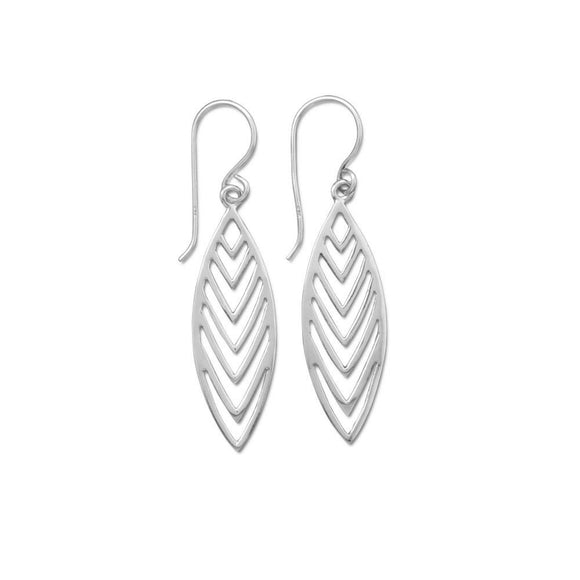 Sterling Silver Modern Drop Earrings
