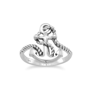 Sterling Silver Large Anchor Ring