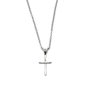Sterling Silver Simple Cross Necklace